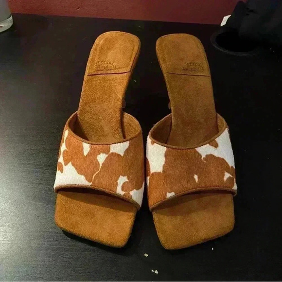 Jeffrey Campbell Shoes - Jeffrey Campbell Tan White Cow